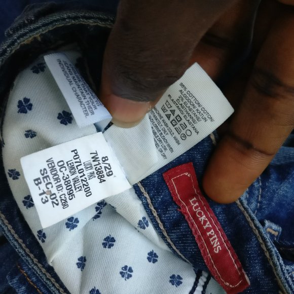 Lucky Brand Super Highrise Flared jean in Lemon Valley 8w +MEASUREMENT 98%cotton - Picture 4 of 6